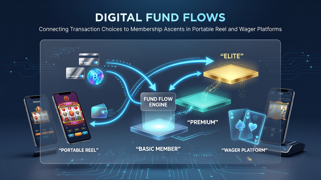 Digital transaction flows linking mobile slots and betting platforms to VIP membership progression