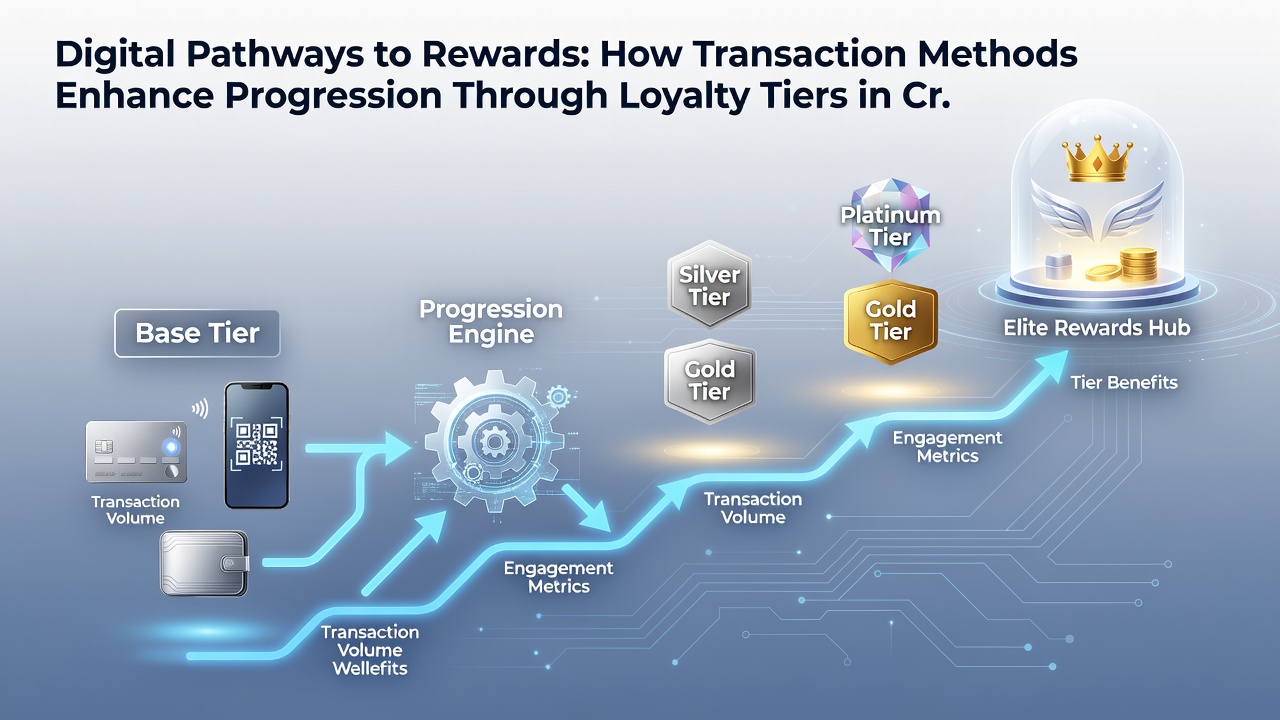 Loyalty tier dashboard displaying transaction history and progression metrics across multiple gaming platforms
