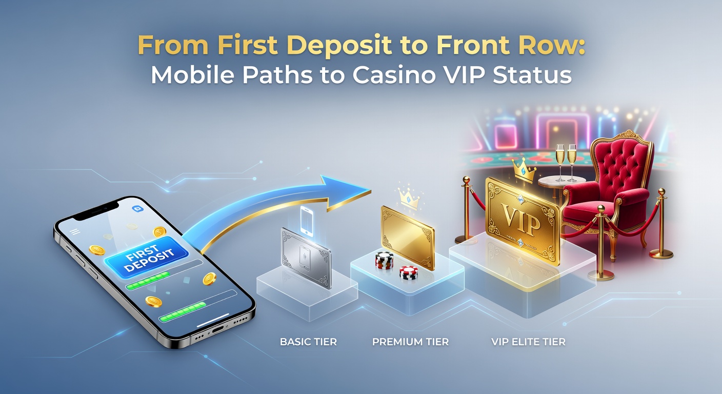 Smartphone screen displaying a mobile casino app loyalty ladder with tiers from bronze to diamond, highlighting points accumulation from slots and table games