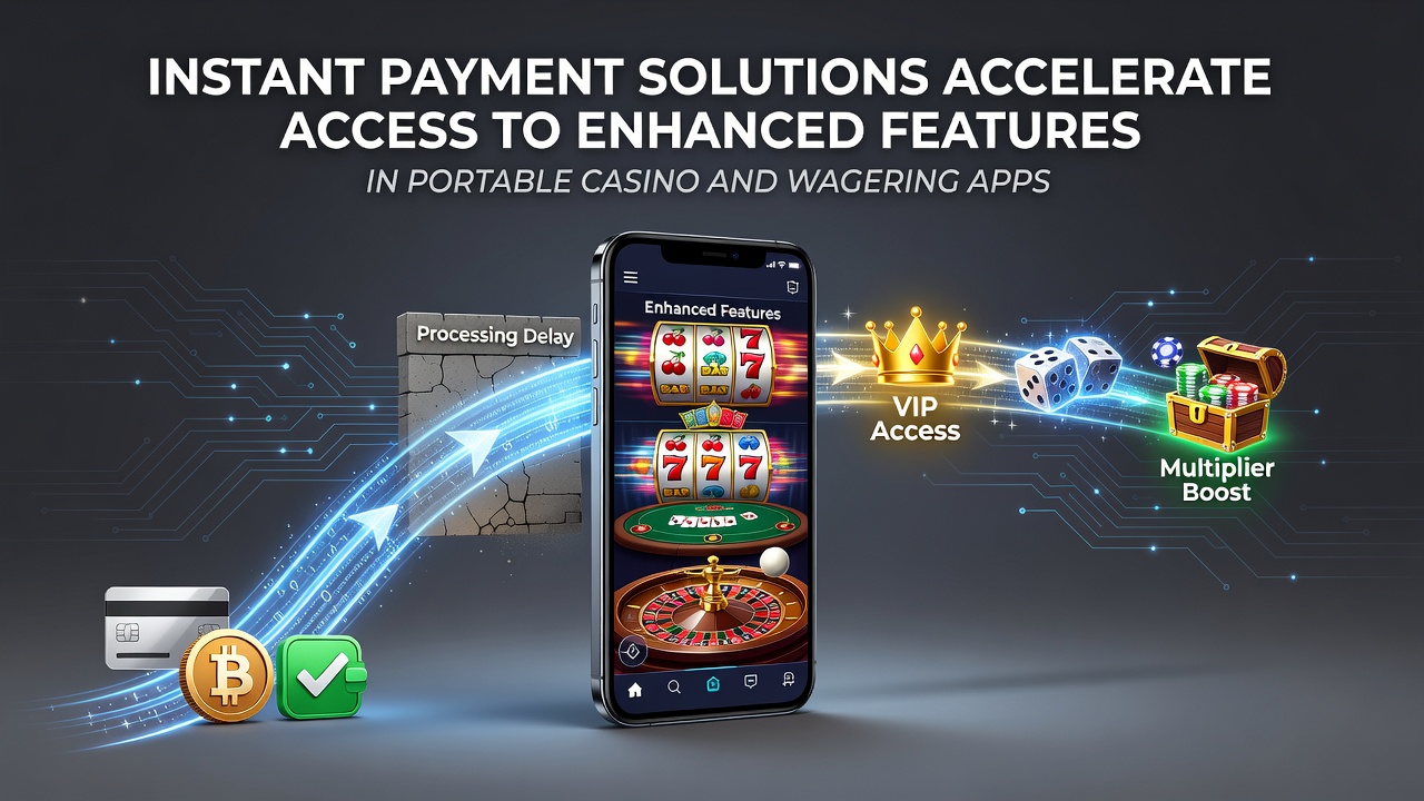 Mobile casino app interface displaying instant deposit confirmation and unlocked premium features