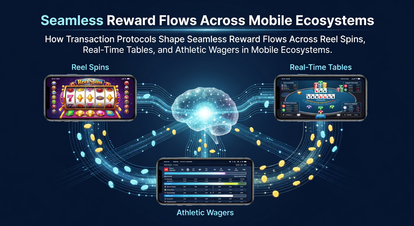 Mobile gaming interface showing interconnected slot reels, live dealer tables, and sports betting odds with transaction flow indicators