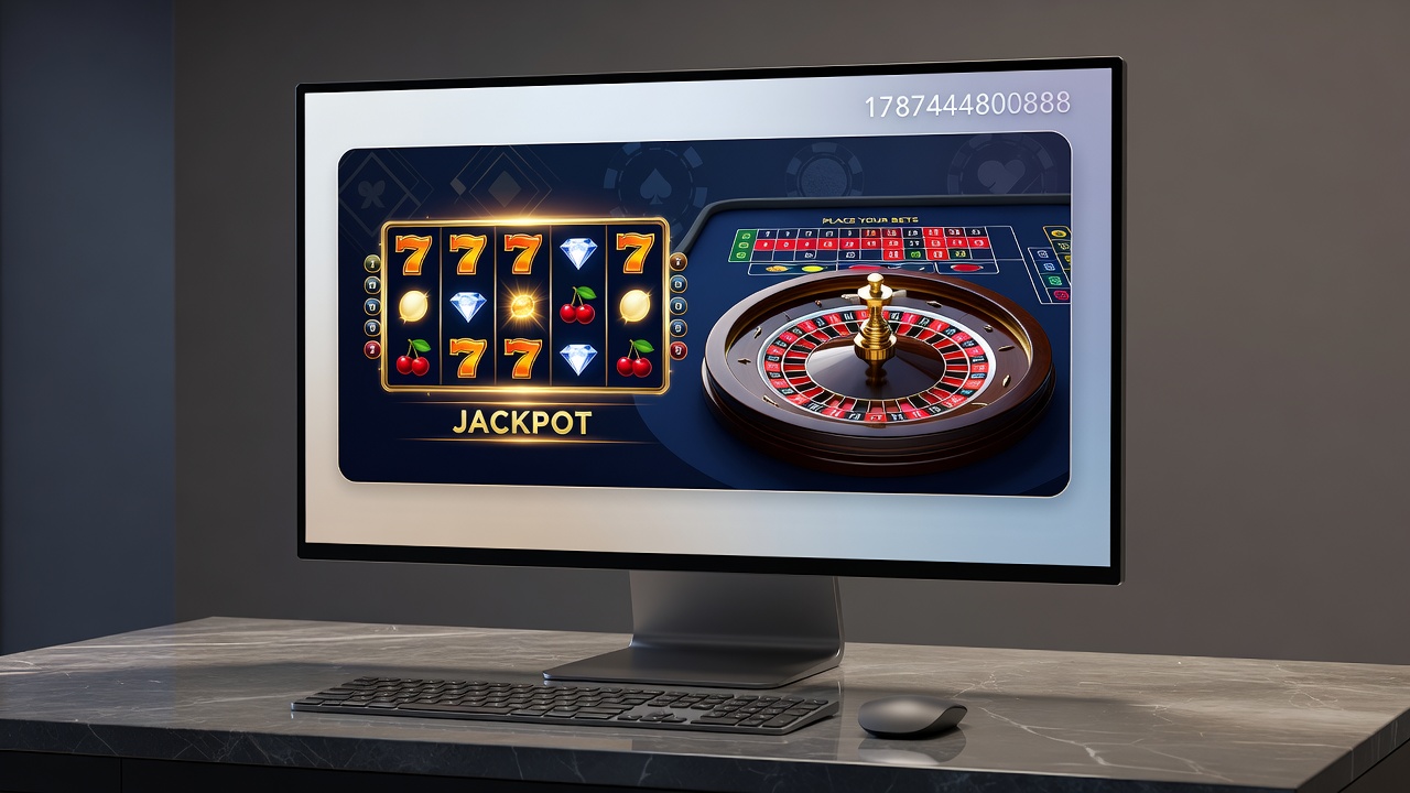 Live dealer tables and slot machines displayed on a mobile device screen in a regulated online casino environment