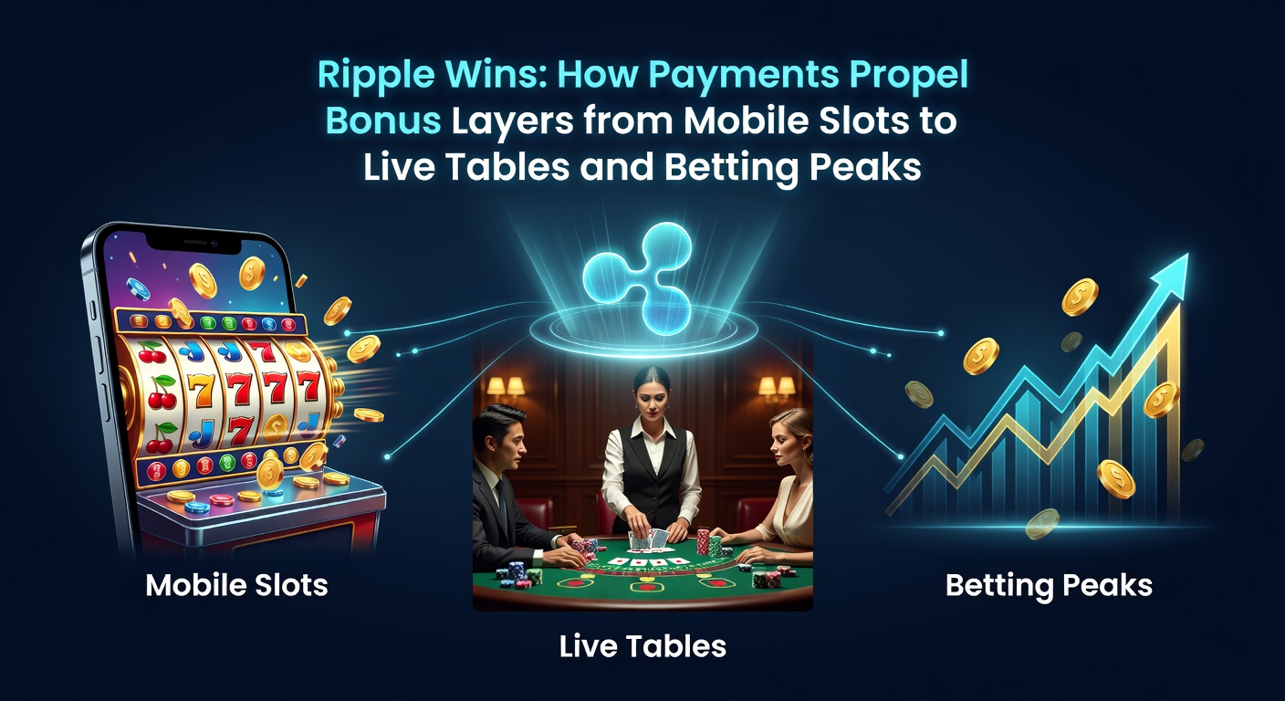 Digital waveform representing Ripple's rapid payment network connecting casino games and betting interfaces