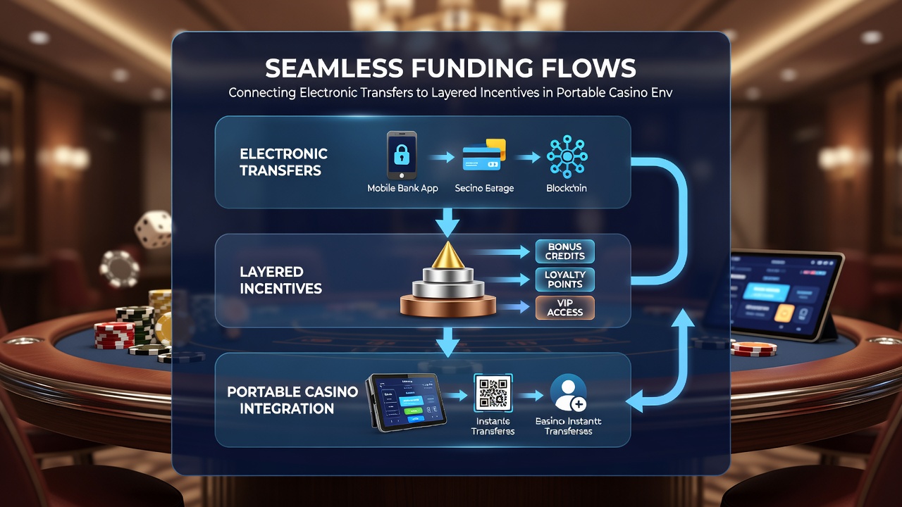 Layered incentive structures displayed on portable casino app interface
