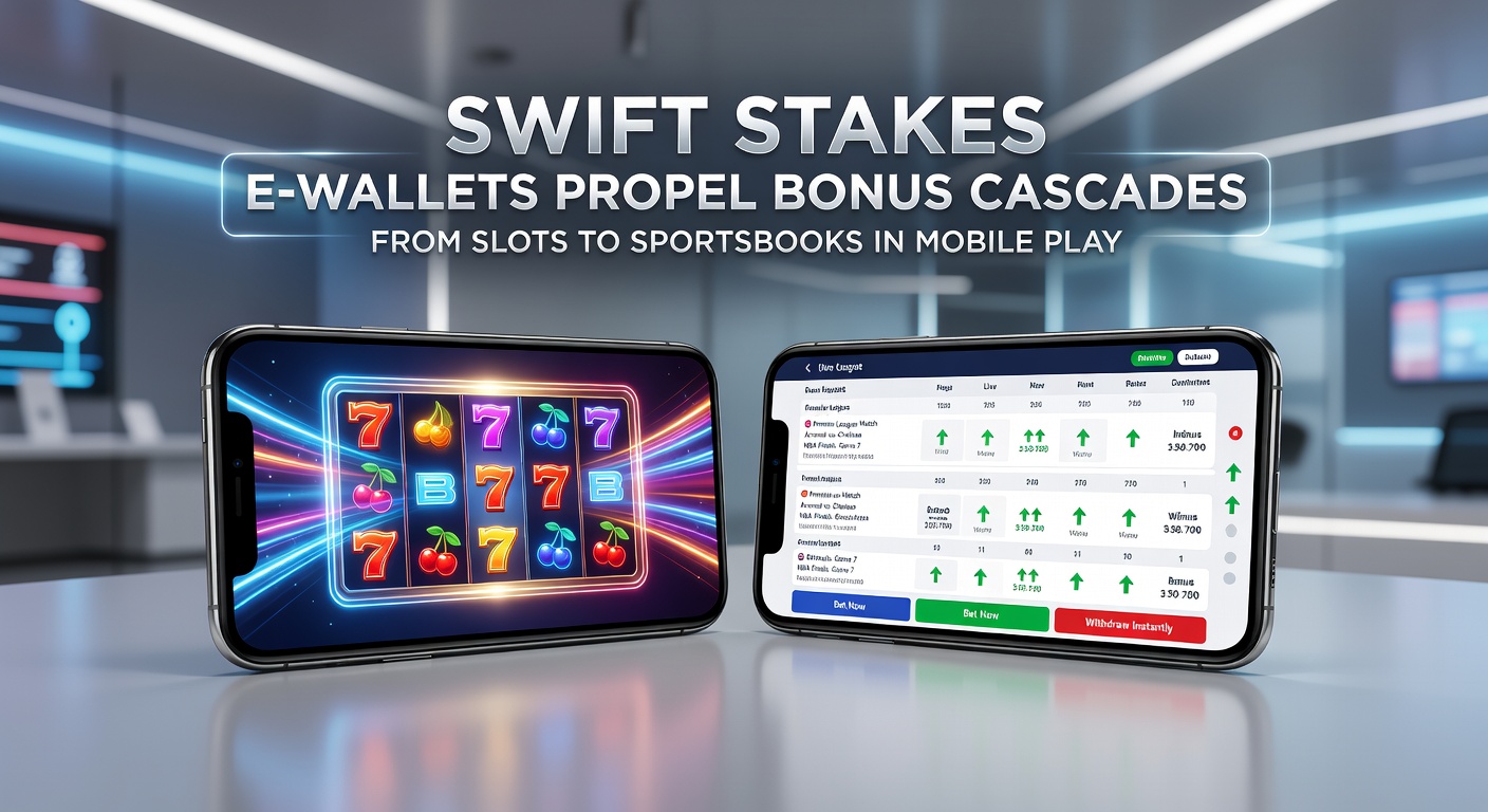 Close-up of e-wallet transaction confirmation on a mobile device, showing bonus activation for slots transitioning to sportsbook interface with cascading rewards