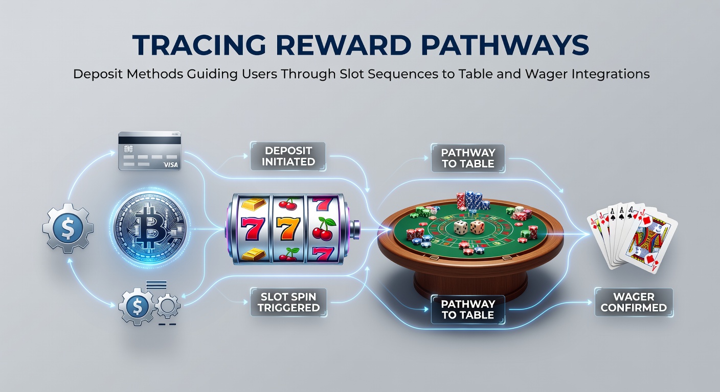 Diagram showing deposit flows from slots into live tables and sports wagers on a unified platform